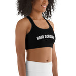 HOOD SCHOLAR - Sports Bra (BLACK)