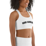 HOOD SCHOLAR Sports Bra (WHITE)