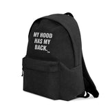 My Hood Has My Back - Embroidered Backpack