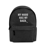 My Hood Has My Back - Embroidered Backpack