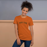 SALE!  HOOD TEAM - Short-Sleeve Unisex T-Shirt - ORANGE (Small-2X)