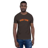 SALE!  HOOD TEAM - Short-Sleeve Unisex T-Shirt - BROWN (Small - XL)