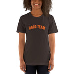 SALE!  HOOD TEAM - Short-Sleeve Unisex T-Shirt - BROWN (Small - XL)