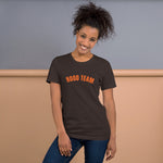 SALE!  HOOD TEAM - Short-Sleeve Unisex T-Shirt - BROWN (Small - XL)