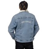 Hood Scholar - Unisex Denim Sherpa Jacket