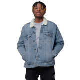 Hood Scholar - Unisex Denim Sherpa Jacket