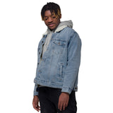 Hood Scholar - Unisex Denim Sherpa Jacket